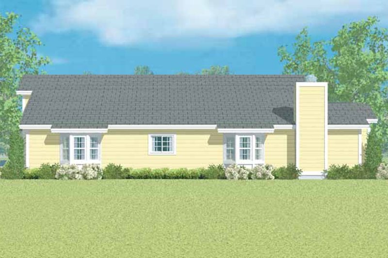 Home Plan - Exterior - Other Elevation 1 for Ranch House Plan #72-1097 - 3 bed, 2 bath