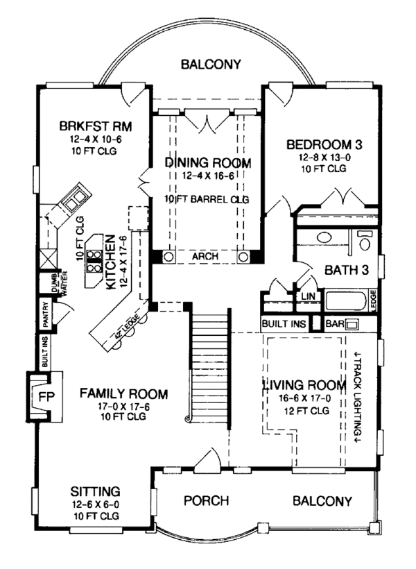 Architectural House Design - Contemporary Floor Plan - Upper Floor Plan #952-111