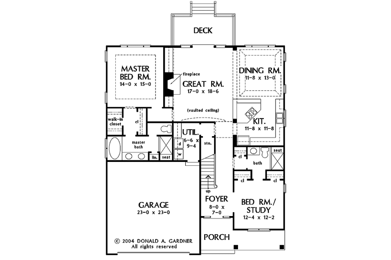 Home Plan - Floor Plan - Main Floor for Country House Plan #929-757 - 4 bed, 4 bath
