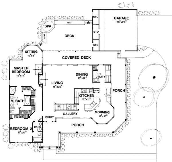 Architectural House Design - European Floor Plan - Main Floor Plan #472-86