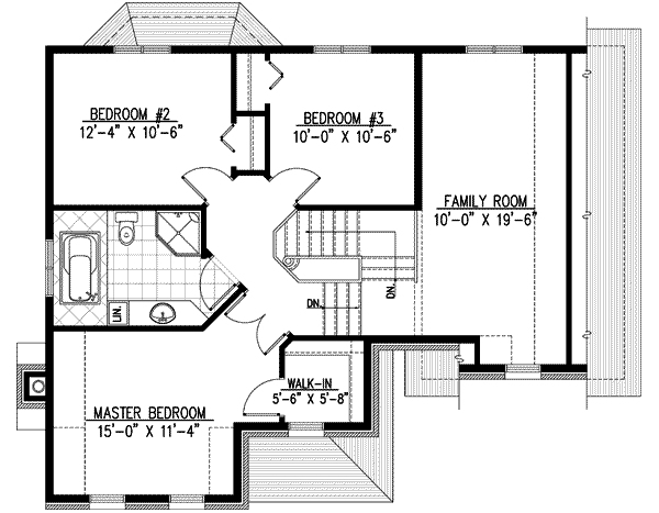 European Floor Plan - Upper Floor Plan #138-143