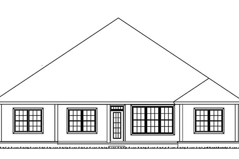 Dream House Plan - Exterior - Rear Elevation for Country House Plan #513-2167 - 5 bed, 3 bath