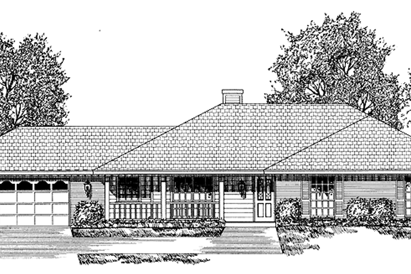 House Design - Country Exterior - Front Elevation Plan #40-503