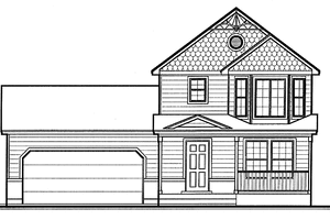 Home Plan - Traditional Exterior - Front Elevation Plan #308-253