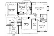 Colonial Style House Plan - 5 Beds 3 Baths 3025 Sq/Ft Plan #927-953 