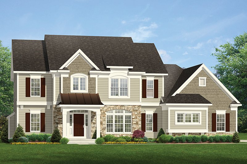 Home Plan - Colonial Exterior - Front Elevation Plan #1010-170