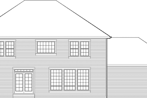 Exterior - Rear Elevation for Craftsman House Plan #48-845 - 4 bed, 2.5 bath