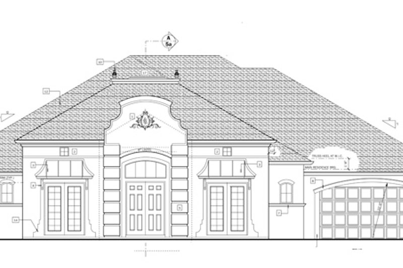 Dream House Plan - Exterior - Front Elevation 4 for European House Plan #1058-52 - 3 bed, 3 bath