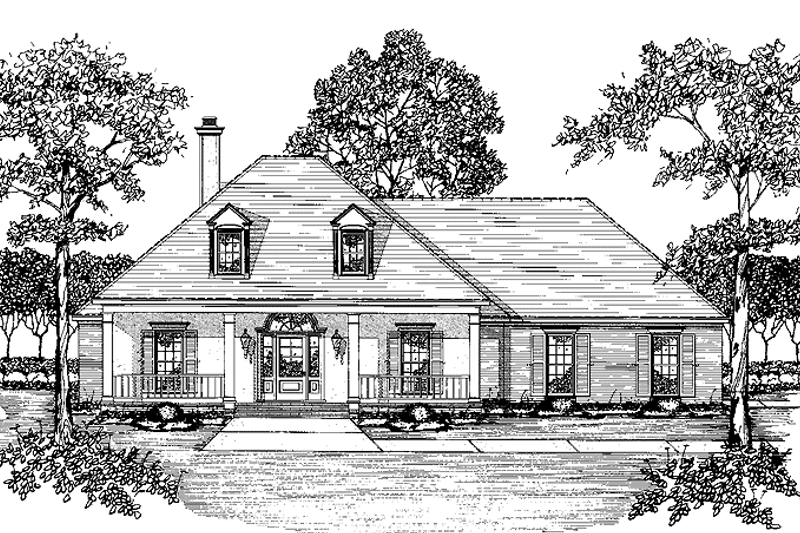 Dream House Plan - Classical Exterior - Front Elevation Plan #36-511