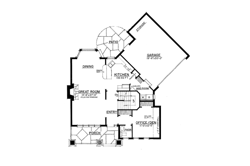 Home Plan - Floor Plan - Main Floor for Victorian House Plan #1016-78 - 3 bed, 2.5 bath