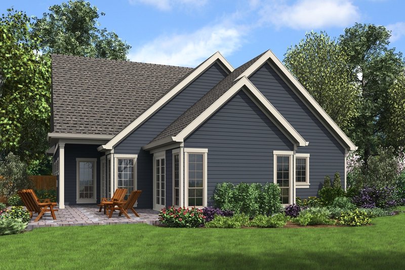 Architectural House Design - Exterior - Rear Elevation for Craftsman House Plan #48-994 - 4 bed, 3.5 bath