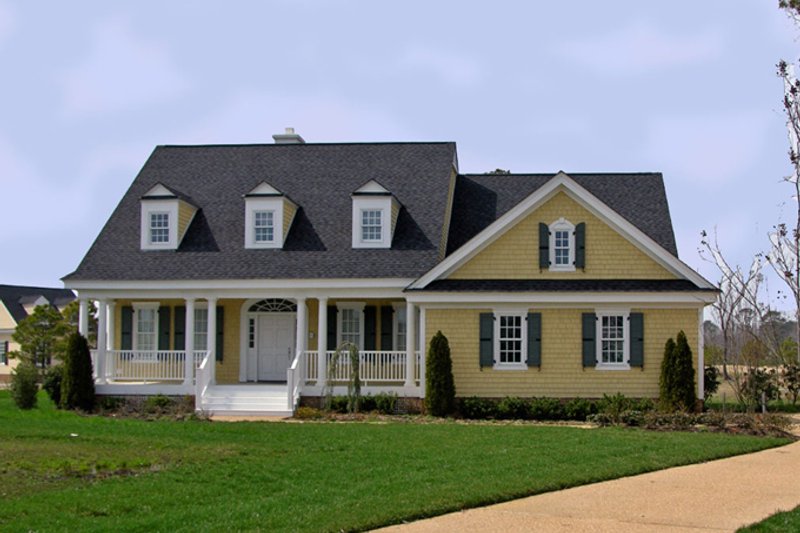 Home Plan - Exterior - Front Elevation 2 for Classical House Plan #137-309 - 4 bed, 3.5 bath