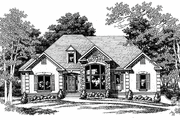 Country Style House Plan - 4 Beds 2 Baths 2032 Sq/Ft Plan #927-224 Exterior 
