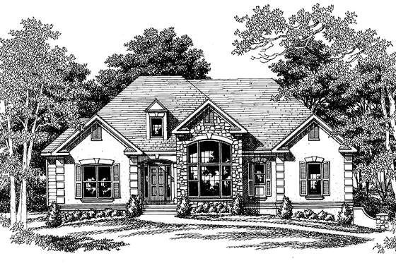 Exterior - Front Elevation 3 for Country House Plan #927-224 - 4 bed, 2 bath