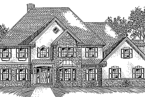 House Blueprint - European Exterior - Front Elevation Plan #994-16