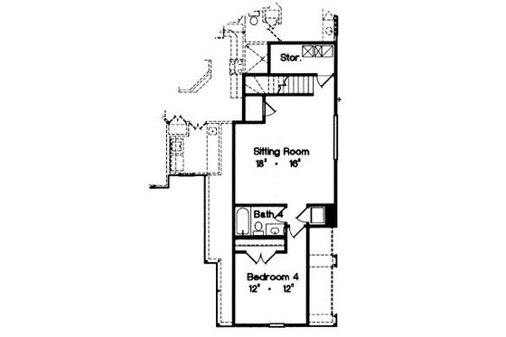 Floor Plan - Upper Floor for Traditional House Plan #417-385 - 4 bed, 4 bath