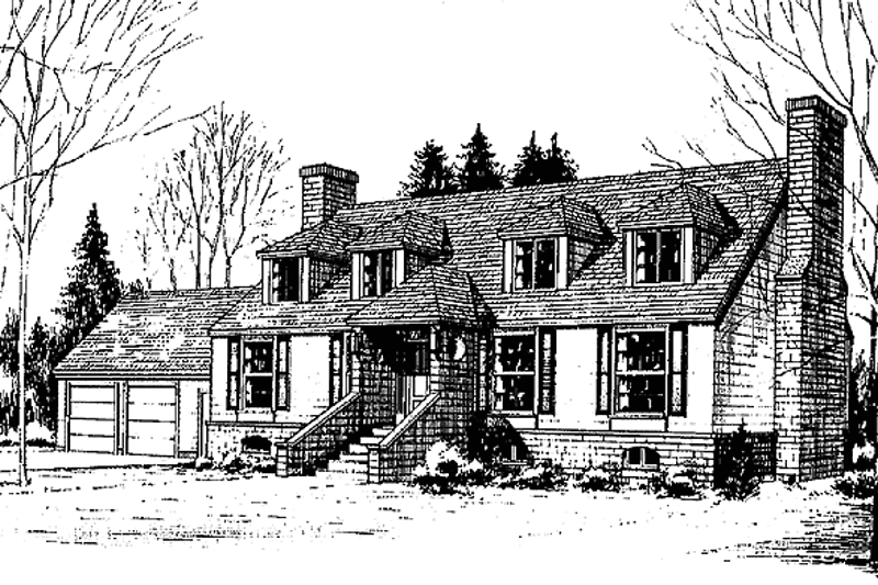 Home Plan - Craftsman Exterior - Front Elevation Plan #60-941