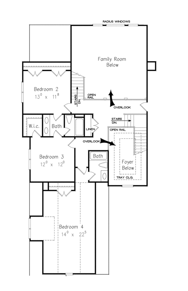 Home Plan - Traditional Floor Plan - Upper Floor Plan #927-452