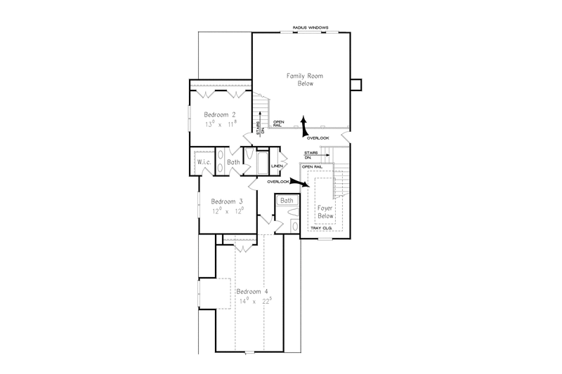 Home Plan - Floor Plan - Upper Floor for Traditional House Plan #927-452 - 4 bed, 3.5 bath