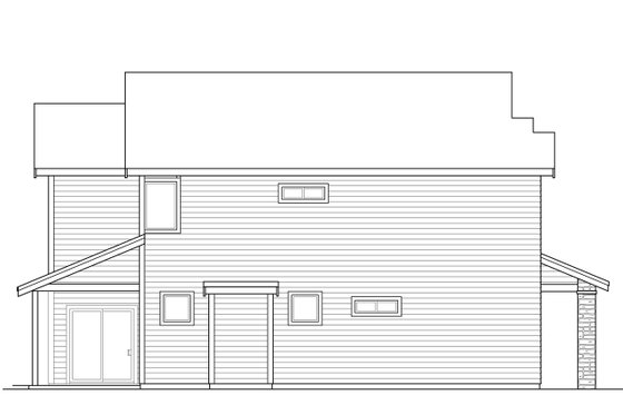 Exterior - Other Elevation for Traditional House Plan #124-1018 - 3 bed, 3 bath