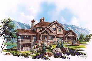 Craftsman Exterior - Front Elevation Plan #5-466