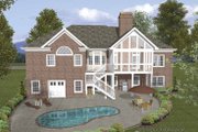 Craftsman Style House Plan - 4 Beds 3.5 Baths 2000 Sq/Ft Plan #56-688 Exterior 