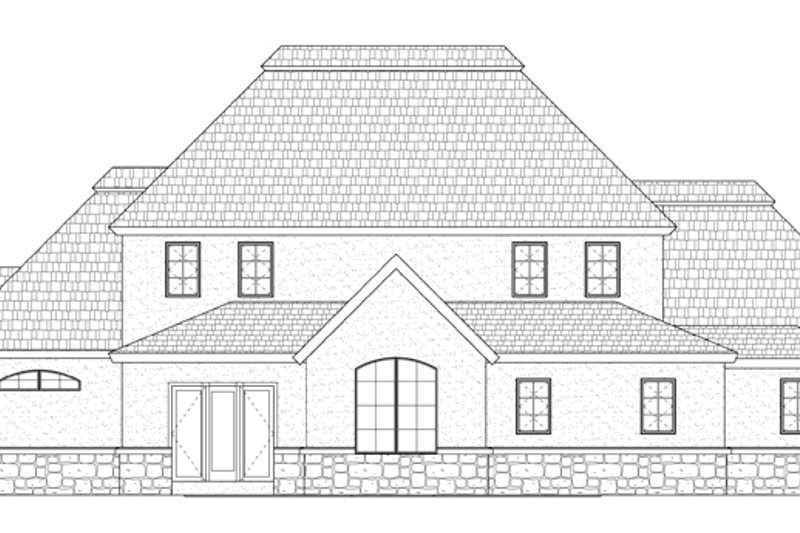 House Plan Design - Exterior - Rear Elevation for Prairie House Plan #937-31 - 4 bed, 2.5 bath