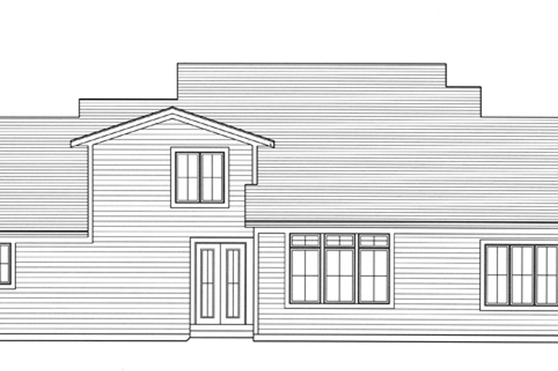 Home Plan - Exterior - Rear Elevation for Craftsman House Plan #46-830 - 3 bed, 2.5 bath