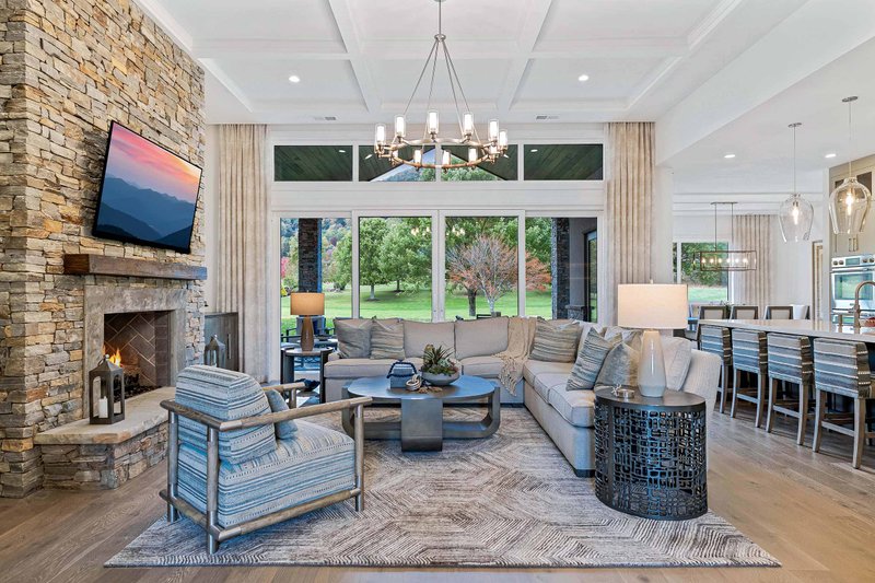 House Design - Interior - Family Room for Craftsman House Plan #938-148 - 4 bed, 4.5 bath