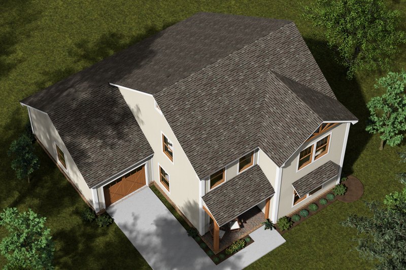 Architectural House Design - Exterior - Other Elevation 4 for Cottage House Plan #513-2305 - 3 bed, 3 bath