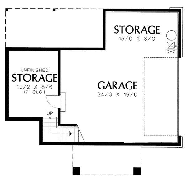 House Plan Design - Craftsman Floor Plan - Lower Floor Plan #48-776