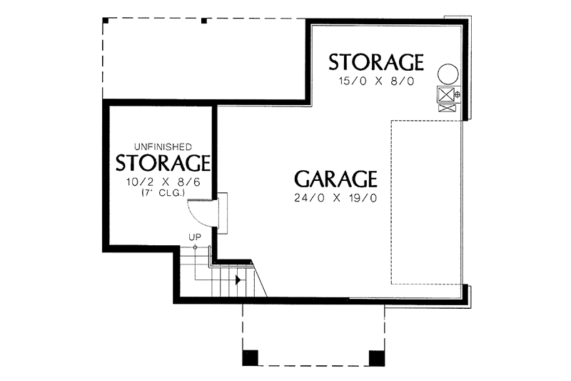 Home Plan - Floor Plan - Lower Floor for Craftsman House Plan #48-776 - 3 bed, 2.5 bath
