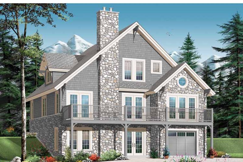 Dream House Plan - Exterior - Front Elevation 3 for European House Plan #23-2423 - 3 bed, 2.5 bath