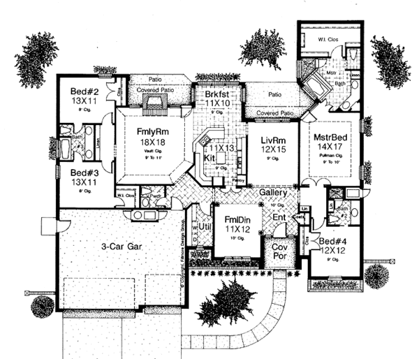 House Plan Design - Country Floor Plan - Main Floor Plan #310-1106