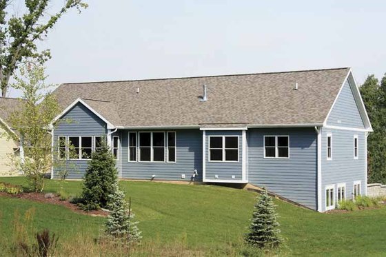 Exterior - Rear Elevation 1 for Craftsman House Plan #928-164 - 2 bed, 2.5 bath