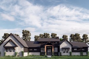 Country Exterior - Front Elevation Plan #1110-15