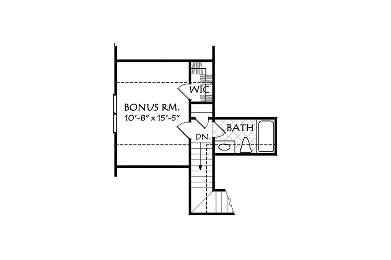 Home Plan - Floor Plan - Other Floor 1 for Colonial House Plan #927-943 - 3 bed, 2 bath