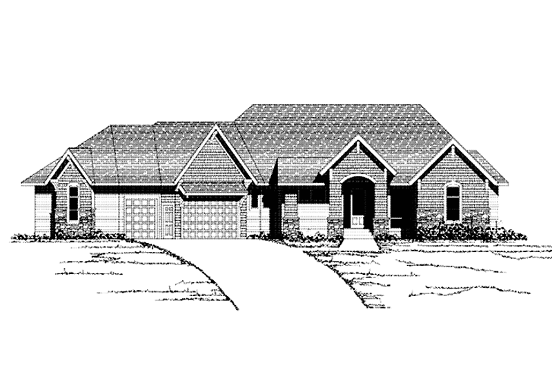 House Plan Design - European Exterior - Front Elevation Plan #51-1071