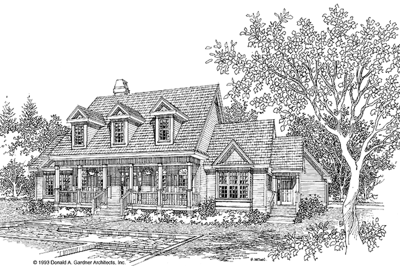 Dream House Plan - Country Exterior - Front Elevation Plan #929-164
