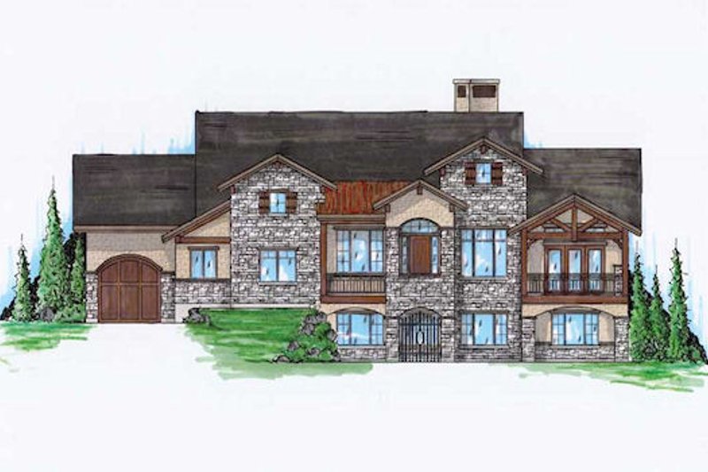 Dream House Plan - Craftsman Exterior - Front Elevation Plan #5-358