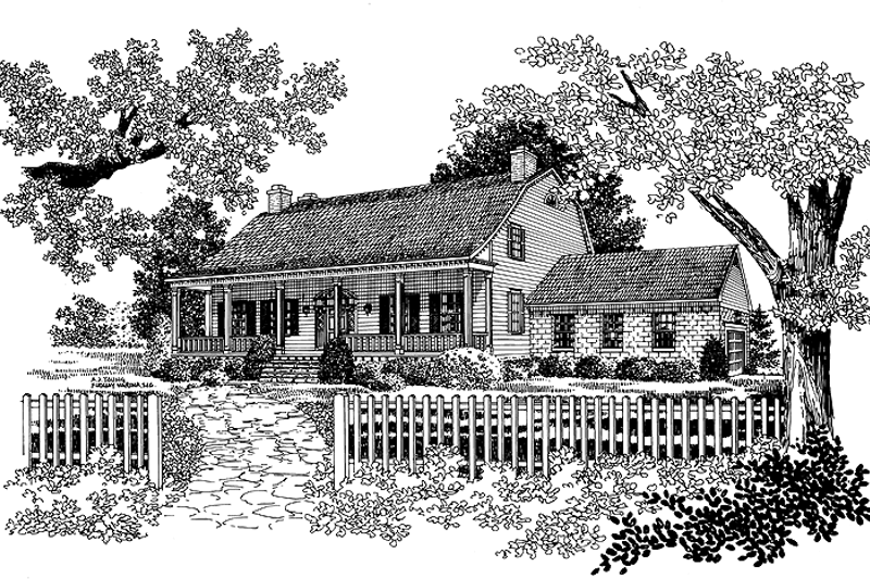 Home Plan - Colonial Exterior - Front Elevation Plan #72-699