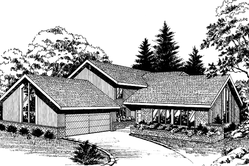 House Plan Design - Contemporary Exterior - Front Elevation Plan #314-263