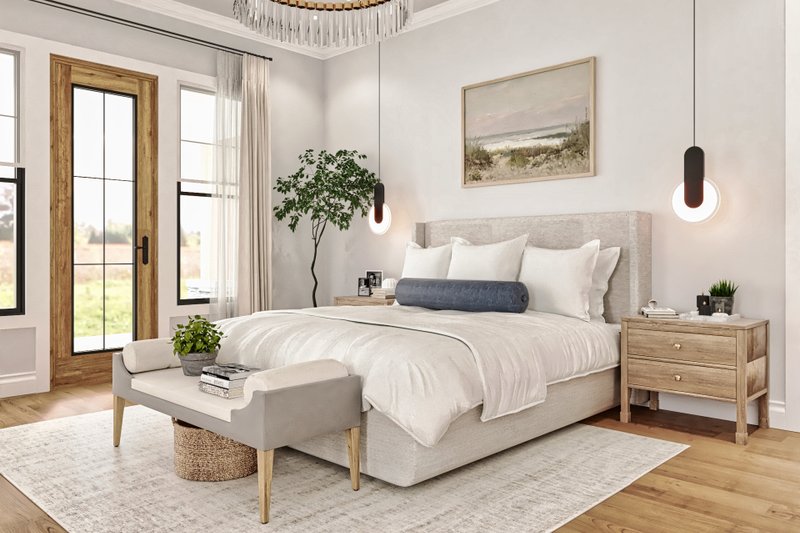 House Design - Interior - Master Bedroom for Farmhouse House Plan #119-472 - 3 bed, 3.5 bath