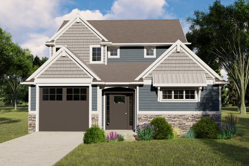 Home Plan - Cottage Exterior - Front Elevation Plan #1064-108