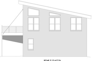 Exterior - Rear Elevation for Contemporary House Plan #932-286 - 1 bed, 1 bath