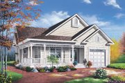 Cottage Style House Plan - 2 Beds 1 Baths 1124 Sq/Ft Plan #23-135 