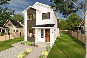 Exterior - Other Elevation for Contemporary House Plan #126-273 - 3 bed, 1.5 bath