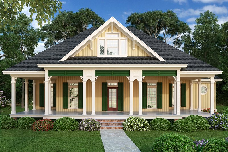House Design - Cottage Exterior - Front Elevation Plan #45-583