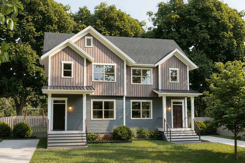 Exterior - Front Elevation 2 for Craftsman House Plan #79-372 - 3 bed, 2.5 bath