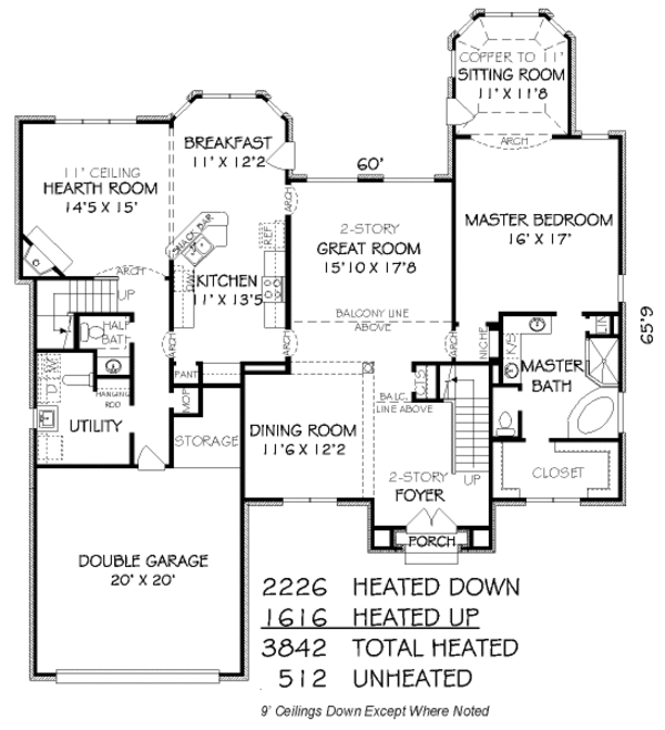 European Floor Plan - Main Floor Plan #424-326
